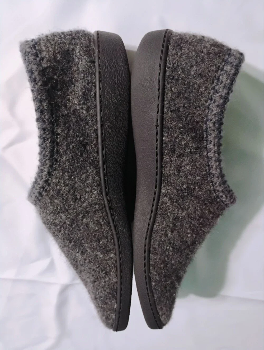 Haflinger Germany Felted Wool Gray Slippers Shoes Men's US Size 12.5/13 EUR 47